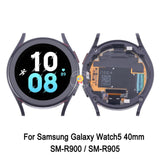 Replacement Display For Samsung Galaxy Watch5 40mm SM-R900 SM-R905 LCD Touch Screen With Frame Black