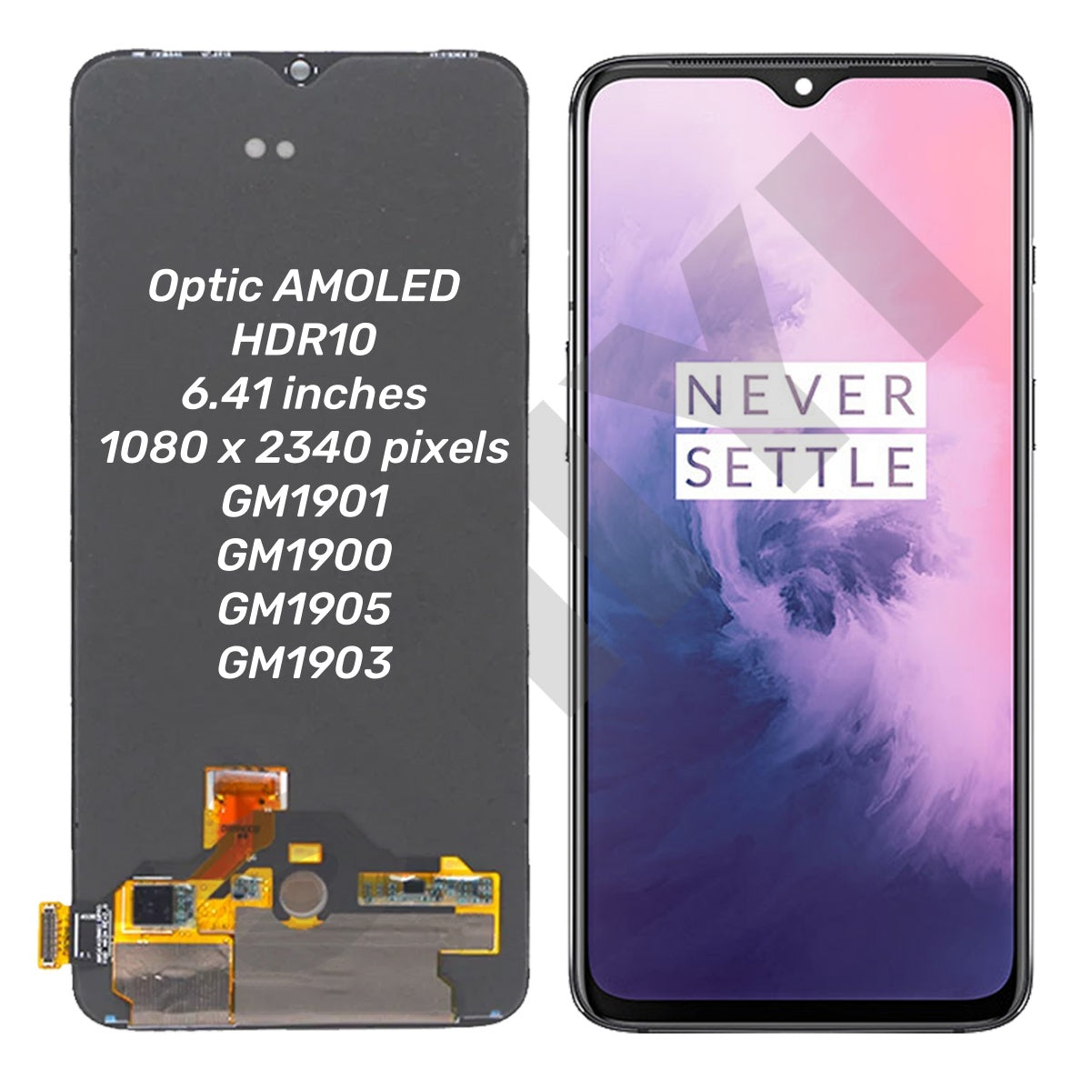 AMOLED per 7, Display LCD LED Touch Screen Digitizer Assembly per 7 GM1901 GM1900 GM1905 GM1903, Sostituzione Schermo LCD con Kit di Riparazione, 6,41 Pollici AMOLED per 7, Display LCD LED Touch Screen Digitizer Assembly per 7 GM1901 GM1900 GM1905 GM1903, Sostituzione Schermo LCD con Kit di Riparazione, 6,41 Pollici