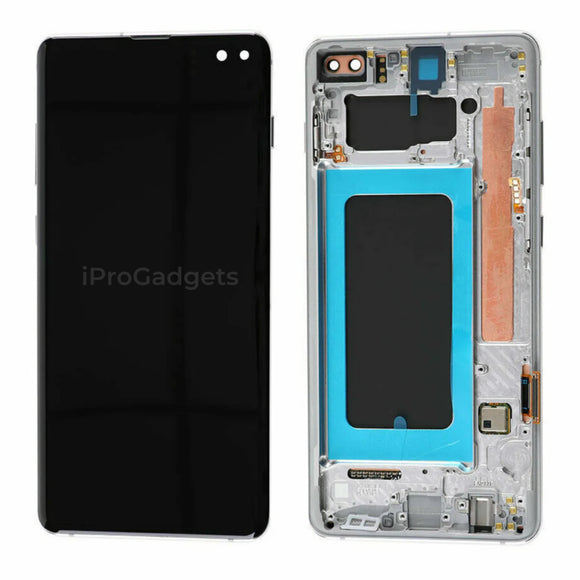 Ersatz-AMOLED-LCD-Display mit Touchscreen und Rahmen für Samsung Galaxy S10 Plus G975 SM-G9750 G975F 