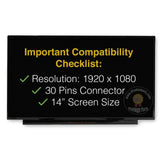 Replacement New Display for HP 240 G8 1920x1080 FHD IPS 30Pins Matrix LCD Screen Panel