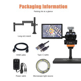 TBK-701 Trinocular HD 48 Million Pixels Electronic Microscope 7-50X for Mobile Phone Soldering Repair Tools