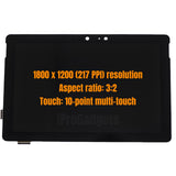 Asamblea de pantalla táctil de la exhibición del LCD del reemplazo para Microsoft Surface Go 1824 1825