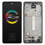 Ersatz für Samsung Galaxy A52s 5G A528B LCD-Bildschirm, Touch-Digitalisierer mit Rahmenbaugruppe, Original, geprüfte Ersatzteile der Klasse A