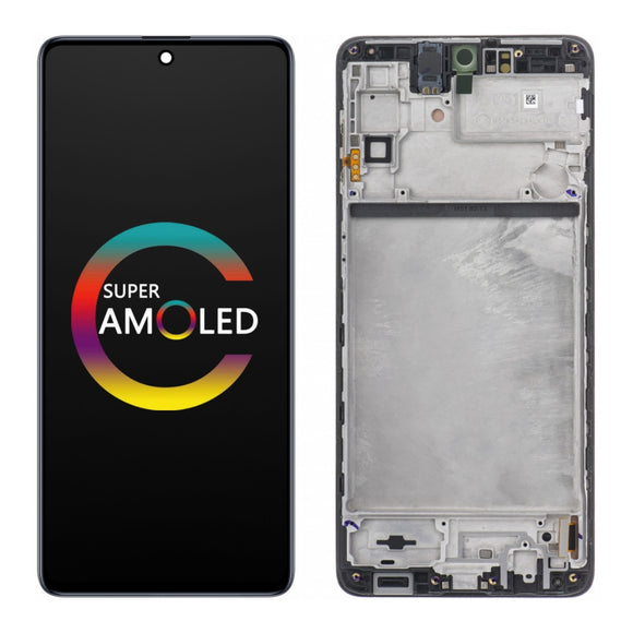 Replacement Super AMOLED LCD Display Touch Screen With Frame for Samsung Galaxy M51 M515 M515F M515F/DS Black