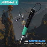 AIFEN A11 Portable USB Soldering Station With Soldering Iron Tips