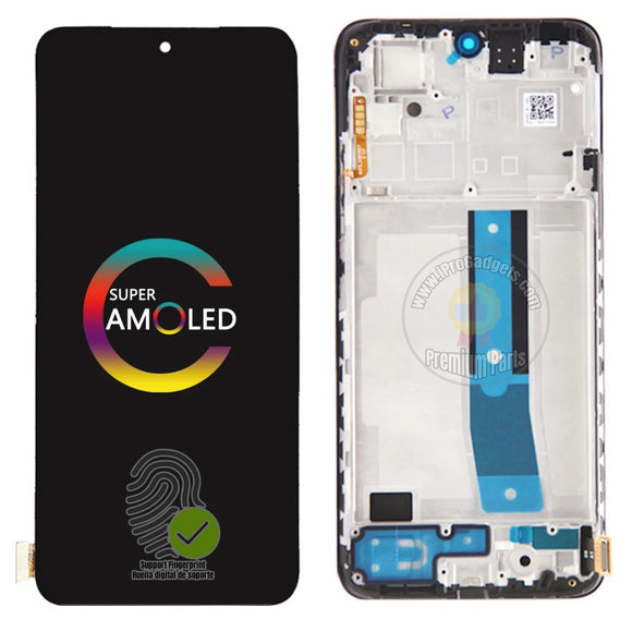 Replacement AMOLED Display Touch Screen With Frame for Xiaomi Redmi Note 12S 2303CRA44A 2303ERA42L 23030RAC7Y