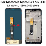 AMOLED LCD Display Touch Screen With Frame for Motorola Moto G71 5G XT2169-1