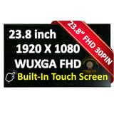 Replacement 23.8 inch New LCD Screen for HP PAVILION 24-CA1234 ALL-IN-ONE FHD Display Panel Touch Version
