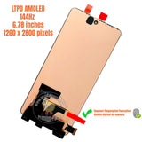 Replacement New Display for vivo iQOO 12 5G V2307A 144Hz AMOLED Touch Screen Digitizer Assembly