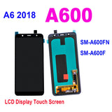 Pantalla táctil de repuesto AMOLED LCD para Samsung Galaxy A6 2018 A600F SM-A600F 