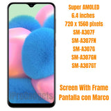 Replacement AMOLED Display Touch Screen With Frame For Samsung Galaxy A30s SM-A307F A307FN A307G A307GN A307GT