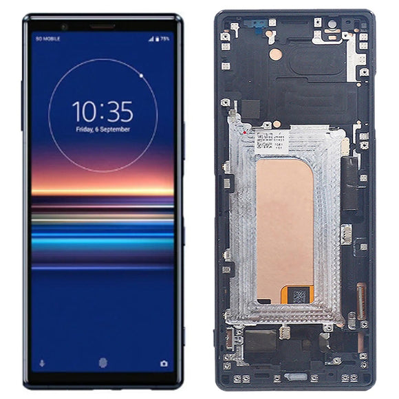 Replacement AMOLED Display Touch Screen With Frame For Sony Xperia 5 J8210 J8270 J9210 SOV41 SO-01M