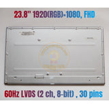 Replacement 23.8 inch New LCD Screen for HP All-in-One 24-f111la FHD Display Panel Non-Touch Version