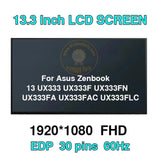 Laptop-LCD-Bildschirmanzeige B133HAN05.C für Asus Zenbook 13 UX333 eDP 30pins Klasse A Vollständig getestet