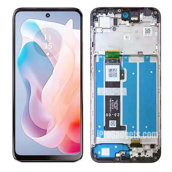 Replacement New Display for Motorola Moto G Play 2024 XT2413 XT2413V XT2413-2 XT2413-3 LCD Touch Screen With Frame Assembly