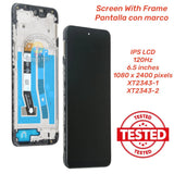 Ersatz-LCD-Display und Touchscreen mit Rahmen für Motorola Moto G54 XT2343-1 XT2343-2
