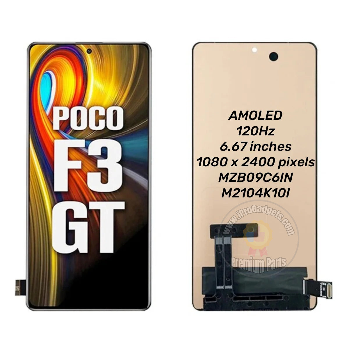 Replacement AMOLED Display Touch Screen for Xiaomi POCO F3