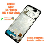 Replacement Display for Xiaomi Redmi Note 10 Pro Max M2101K6I AMOLED Screen Touch Digitizer With Front Frame Assembly