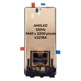 Replacement AMOLED Display for VIVO IQOO 10 Pro 5G V2218A 120Hz Touch Screen Digitizer Assembly Black