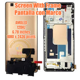 Replacement New Display for Infinix Note 40 Pro 4G X6850 AMOLED Touch Screen With Frame Assembly Black