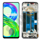 Pantalla táctil AMOLED de repuesto con montaje de marco para Realme 8 4G RMX3085 Realme 8 Pro RMX3081