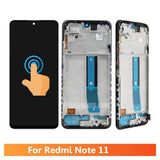 Pantalla táctil de repuesto AMOLED LCD con marco para Xiaomi Redmi Note 11 2201117TI 2201117TG