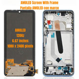 Pantalla táctil de repuesto AMOLED con marco para Xiaomi POCO F3 Pro