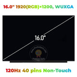 Replacement New Display NE160WUM-NX1 V18.0 NE160WUM NX1 16.0 inch 120Hz LCD Screen Panel