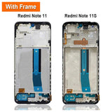 Replacement AMOLED LCD Touch Screen With Frame for Xiaomi Redmi Note 11S 2201117SG 2201117SI 2201117SY 2201117SL
