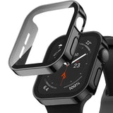 Für Apple Watch Wasserdichtes Gehäuse Mit Glas-Displayschutz Gerade Kante