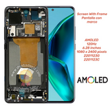 Replacement AMOLED for Xiaomi 12 Mi 12 5G 2201123G 2201123C 120Hz Display Touch Screen with Frame Assembly