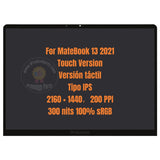 Pantalla LCD táctil de repuesto para Huawei MateBook 13 WRTD-WDH9 2021 WRTD-WFE9Q WRTD-WFH9Q WRTD-WFH9 WRTD-WFE9