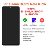 Replacement LCD Display Touch Screen With Frame for Xiaomi Redmi Note 8 Pro M1906G7G M1906G7I