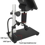 AiXun Digitalmikroskop DM21 7 Zoll HD-Display 5X-528X Biologisches Mikroskop Digitale Messung