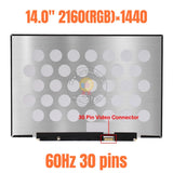 Replacement New Display for Realme Book RMNB1001 P140ZKB-BZ1 14.0 inch LCD Screen Panel QHD 2160x1440 EDP 30pins