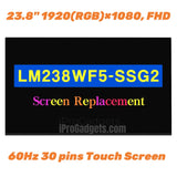 Ersatz 23,8 ZOLL FHD LCD Touchscreen LM238WF5(SS)(G2) Display LM238WF5-SSG2 Neu