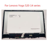 Replacement Full Display for Lenovo Yoga 520-14IKB FLEX 5-1470 81C 80X8 LCD Touch Screen Assembly 5D10N45603