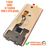 Replacement New Display for Motorola Moto X50 Ultra 5G XT2401-2 144Hz POLED Touch Screen Digitizer Assembly