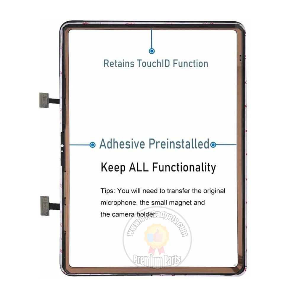 thumbnail image 2 of Black Touch Screen Digitizer For IPad 10 (2022) Models A2696, A2757, A2777 2 of 5