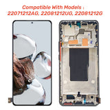 Replacement AMOLED Display Touch Screen With Frame for Xiaomi 12T / 12T Pro 22071212AG 22081212UG 22081212G