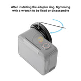 Puluz PU969B Sports Camera UV Lens Filter with Filter Adapter Ring Lens Cover for Insta360 Ace Pro Action Camera Accessories