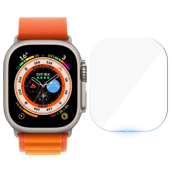 Para Apple Watch Ultra 49 mm de alto vidrio templado transparente