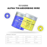 MiJing Alpha Tin-Absorbing Wire Desoldering Braid Solder Remover Wire Soldering Wick