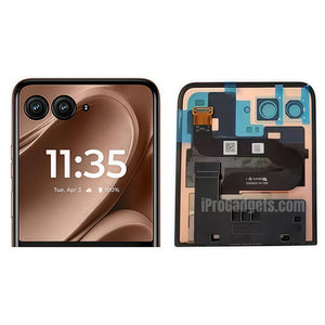 Replacement New Second external LTPO AMOLED Display for Motorola Razr 50 Ultra 5G XT2451 XT2451-2 Small Touch Screen Assembly