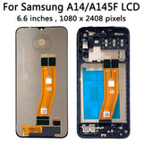 Replacement Display for Samsung Galaxy A14 4G SM-A145M A145F A145P A145R LCD Touch Screen With Frame Assembly