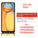 Replacement LCD Display Touch Screen For Xiaomi Redmi 13C 23100RN82L 23106RN0DA 23108RN04Y