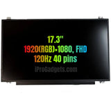 Replacement New Display B173HAN01.4 17.3 inch LCD Screen Panel 120Hz 40 pins