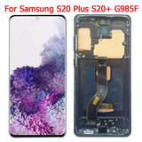 Replacement AMOLED Display For Samsung Galaxy S20 Plus S20+ SM-G985F SM-G986B Touch Screen With Frame Assembly