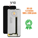 Replacement LCD Display Touch Screen Assembly For ZTE Blade V10 V1000 Black