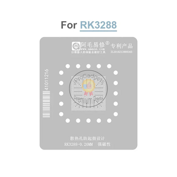 Amaoe 0.20mm Rockchip RK3288 Industrial Control Development Board Chip BGA Reballing Stencil
